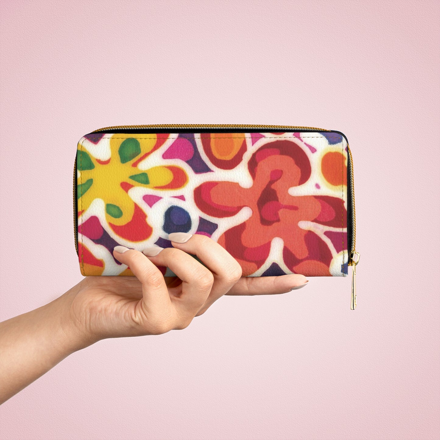 Flower Patch Zipper Wallet by Brigg Evans Design