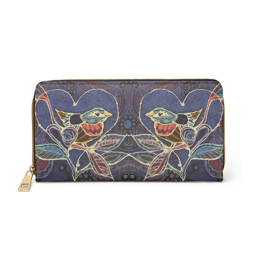 Lovebird Zipper Wallet by Brigg Evans Design