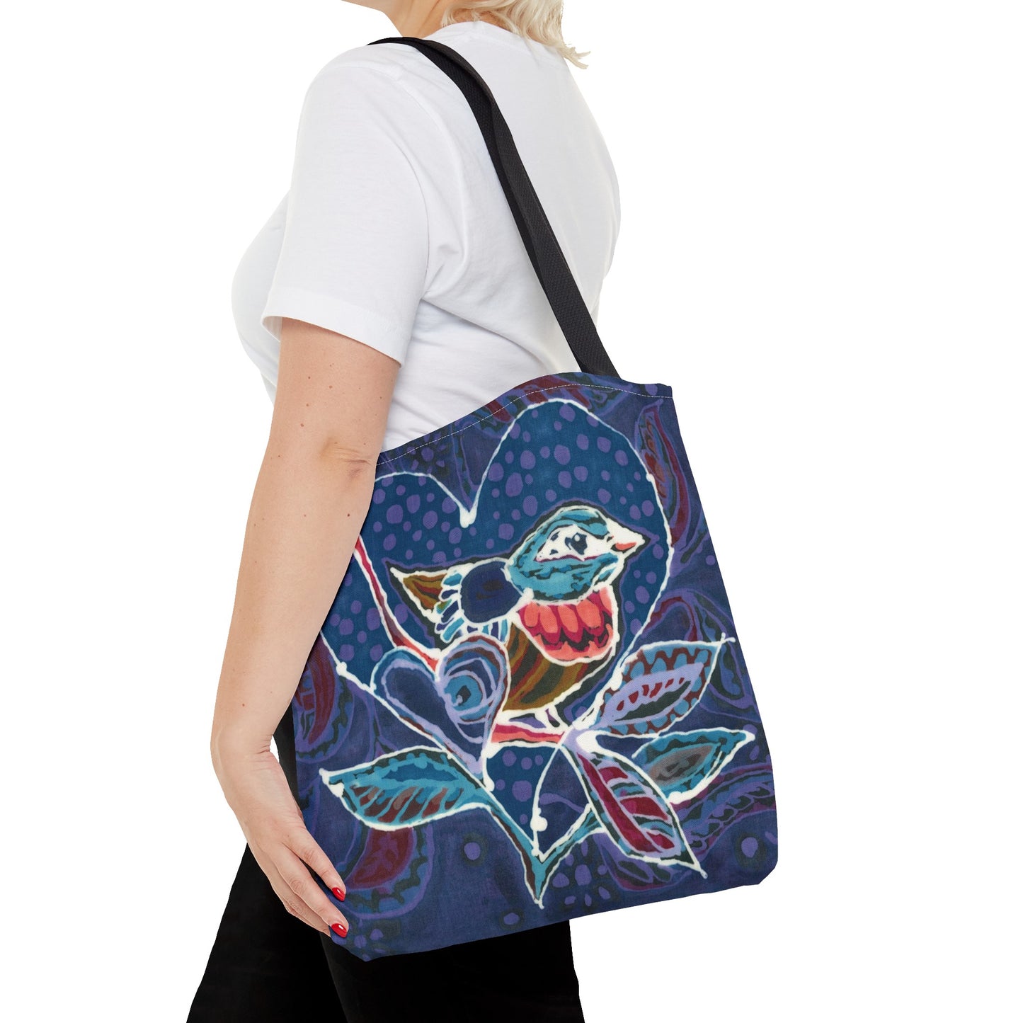 "Love Bird Blue" by Brigg Evans Design - Tote Bag (AOP)