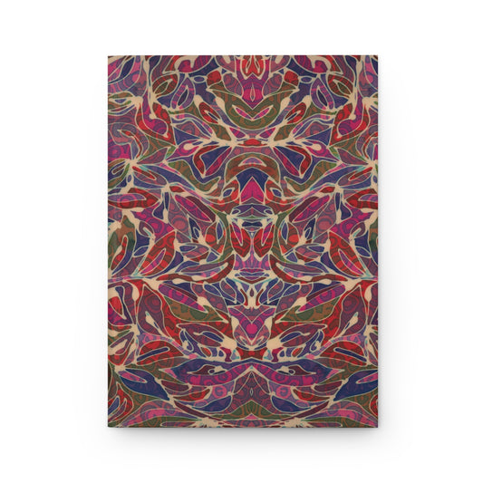 Brigg Evans Design Hardcover Journal Matte - Magenta Foliage