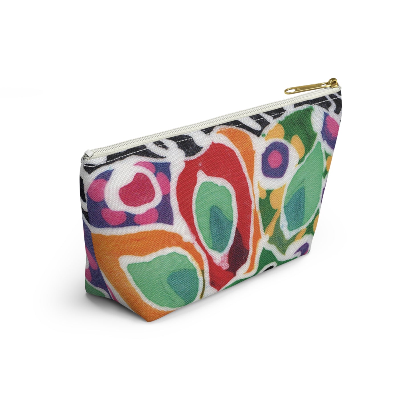 “Artful Carry: Brigg Evans Serti-Batik Pouches & Clutches” - Swirl Flower
