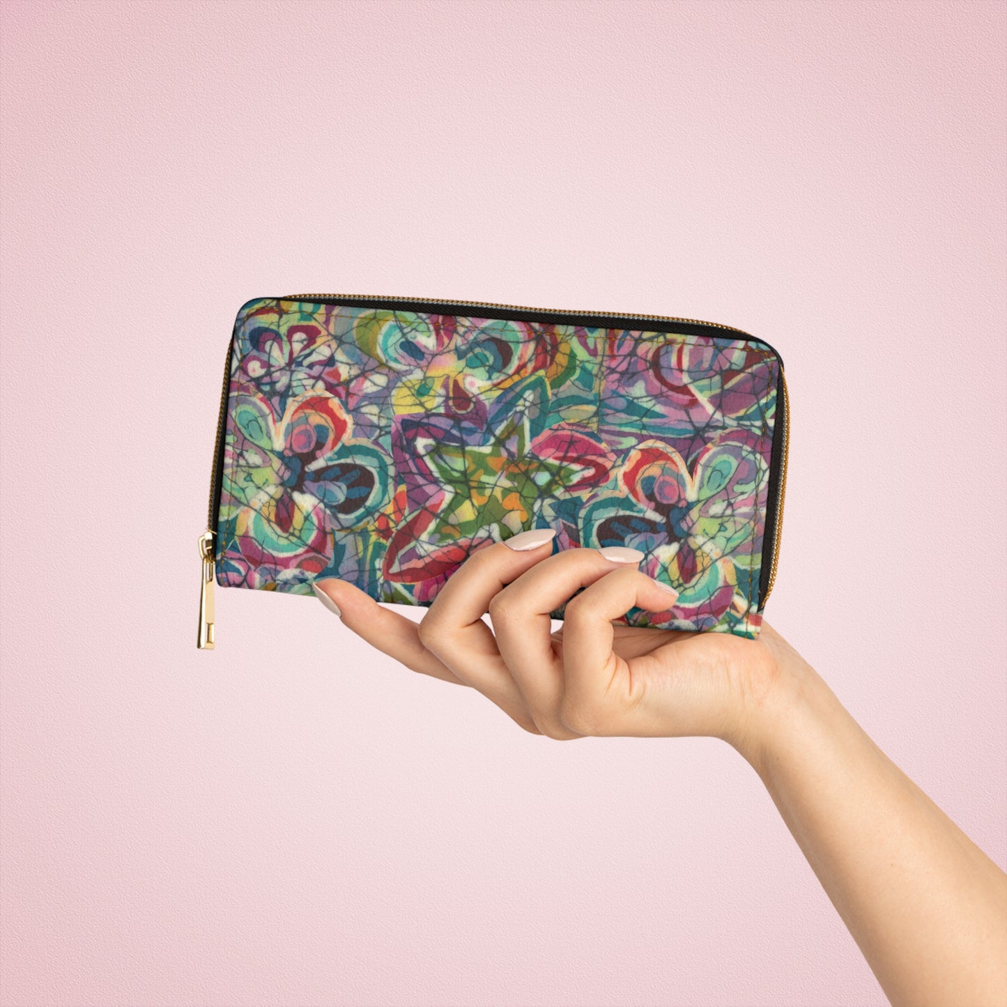 Kaleidoscope Zipper Wallet by Brigg Evans Design