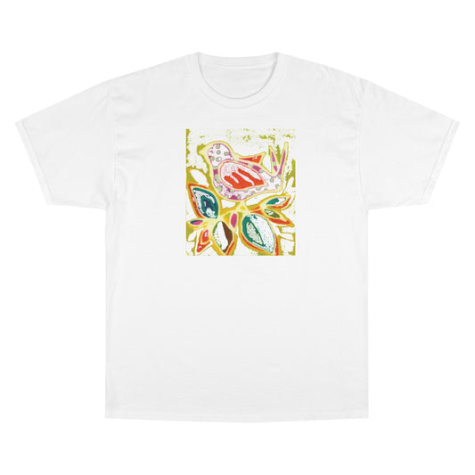 Brigg Evans Batik Design T-Shirt - Bird - Cut Out