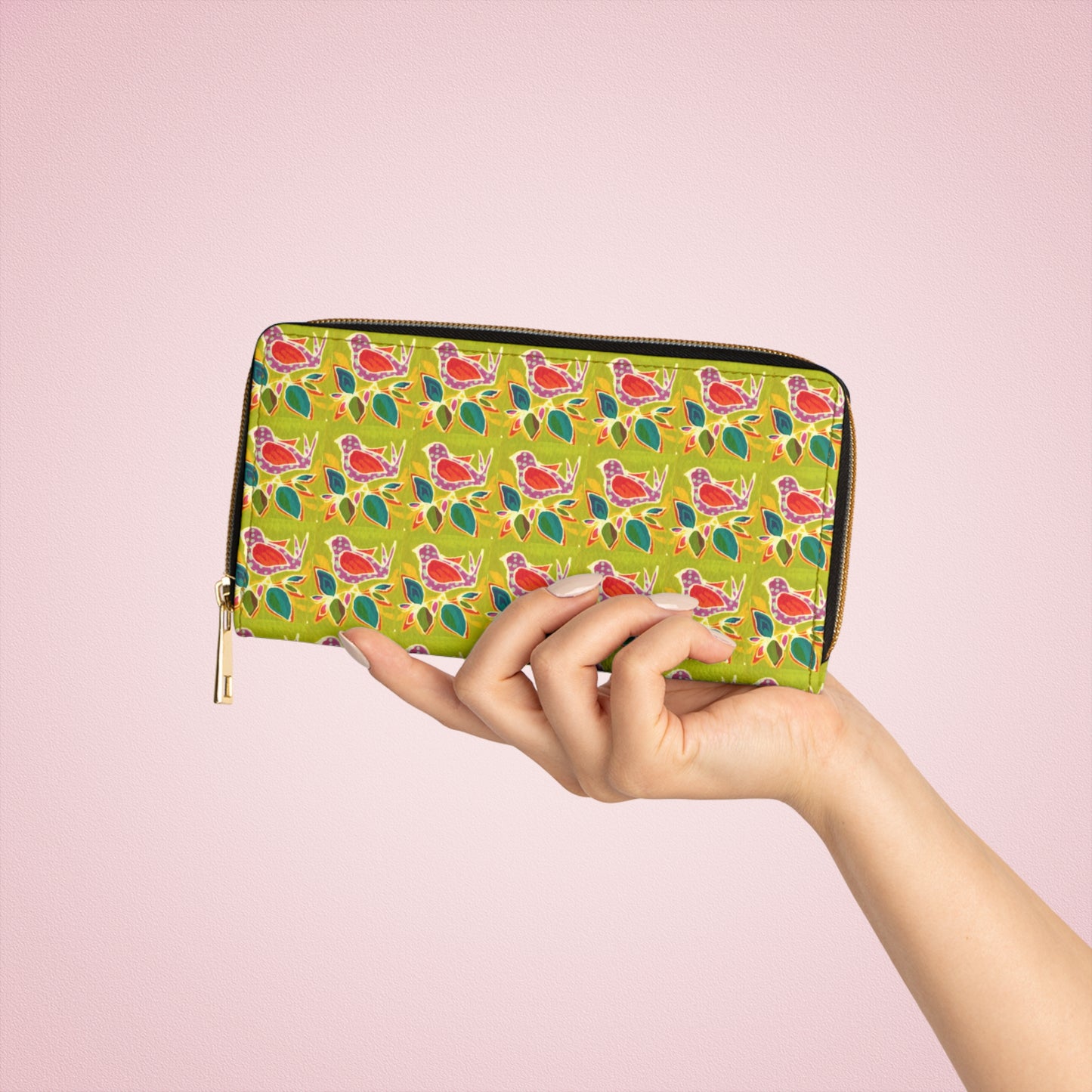 The Bird Zipper Wallet by Brigg Evans Design