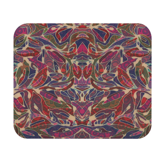 Brigg Evans Design Mouse Pad (Rectangle) - Magenta Foliage