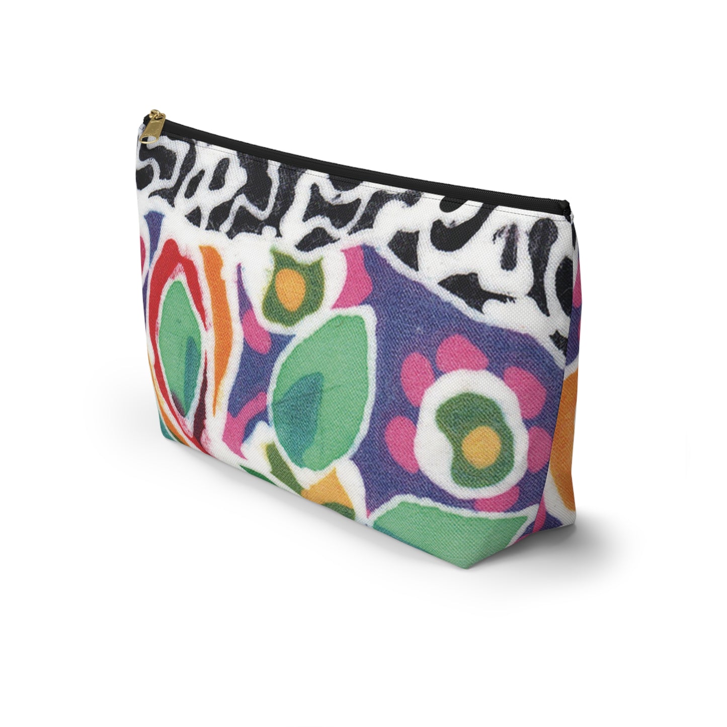 Brigg Evans Batik Design Swirl Flower- Accessory Pouch w T-bottom