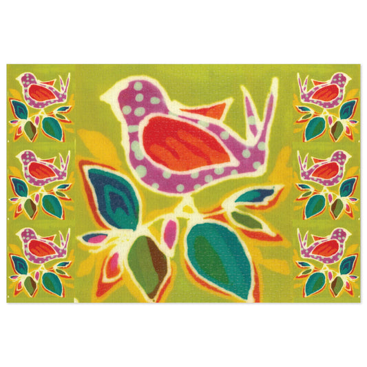 Pretty Birds 1000 pcs Jigsaw Puzzle with Tin