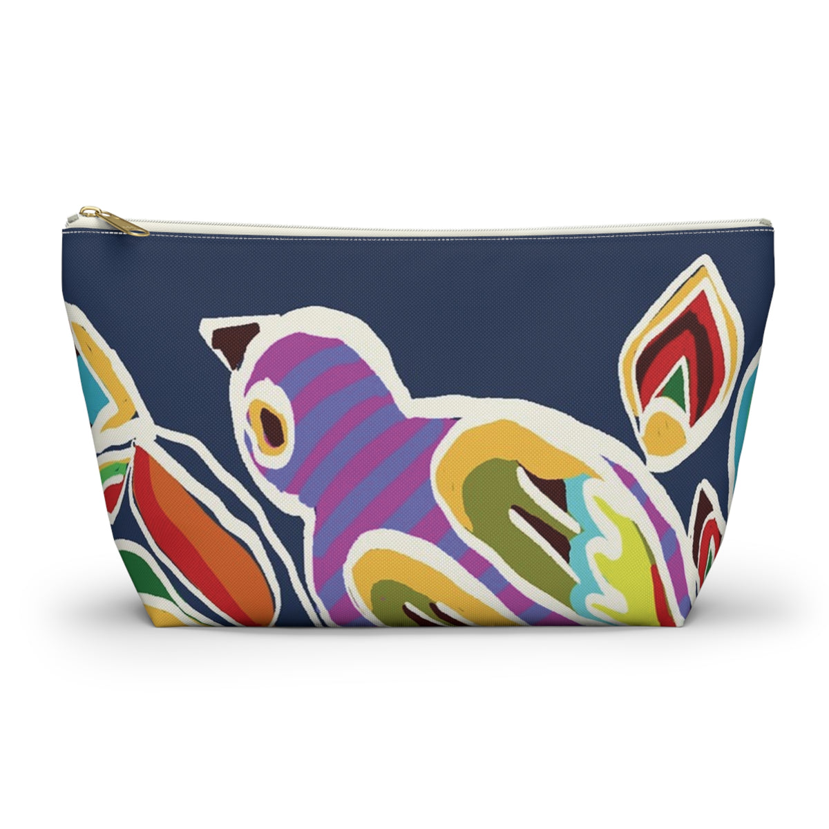 “Artful Carry: Brigg Evans Serti-Batik Pouches & Clutches” - Birdie Perching