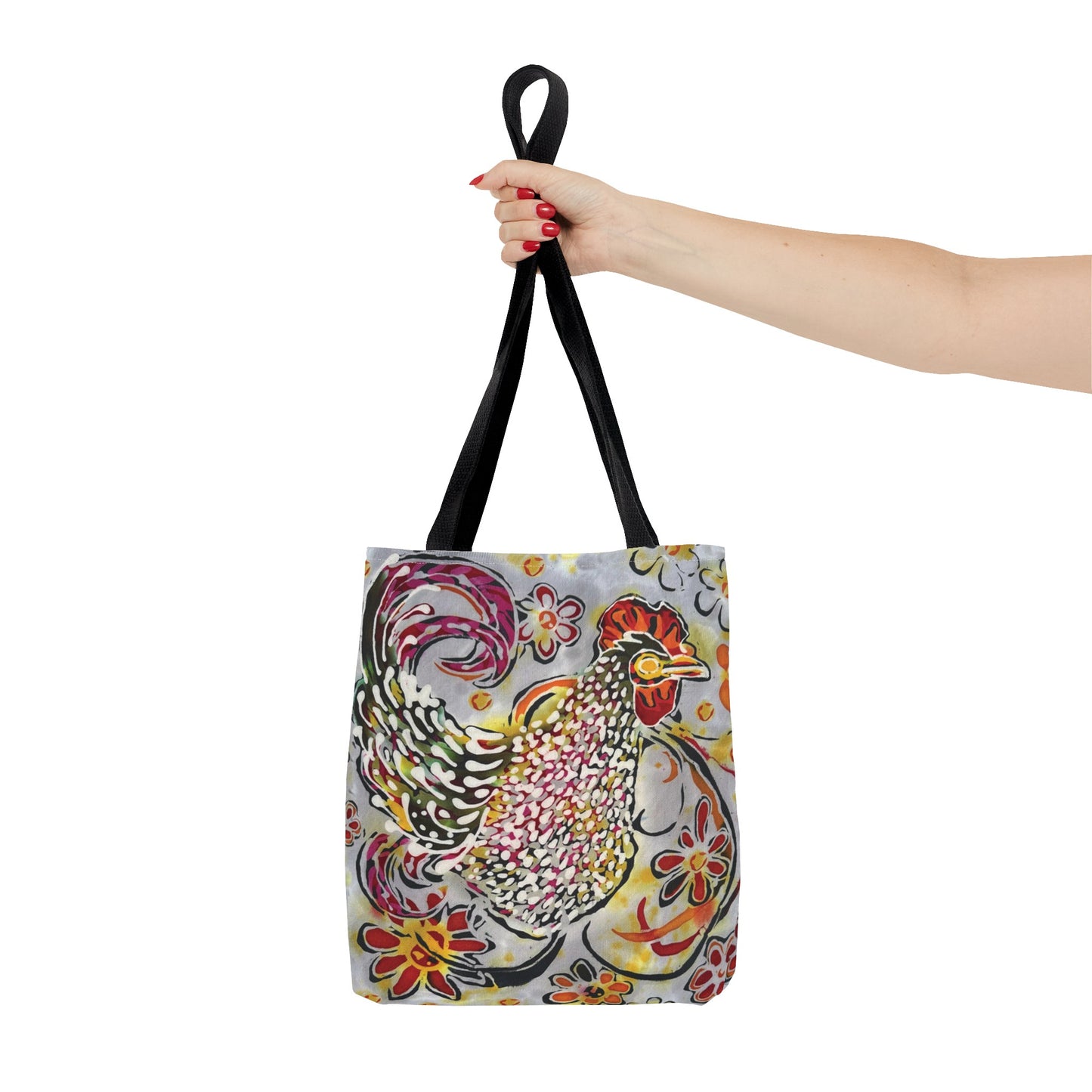 "Chicken with a Swirl" by Brigg Evans Design - Tote Bag (AOP)