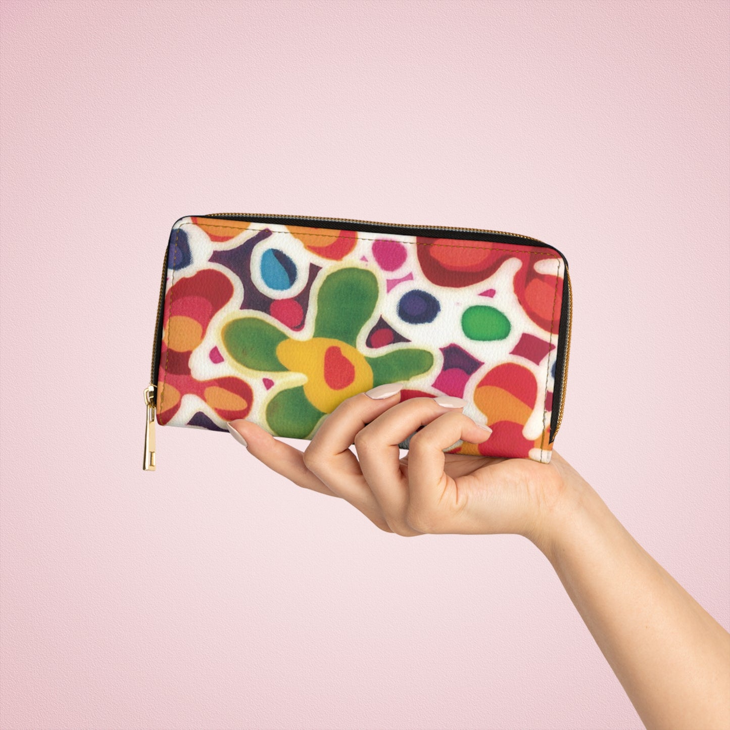 Flower Patch Zipper Wallet by Brigg Evans Design