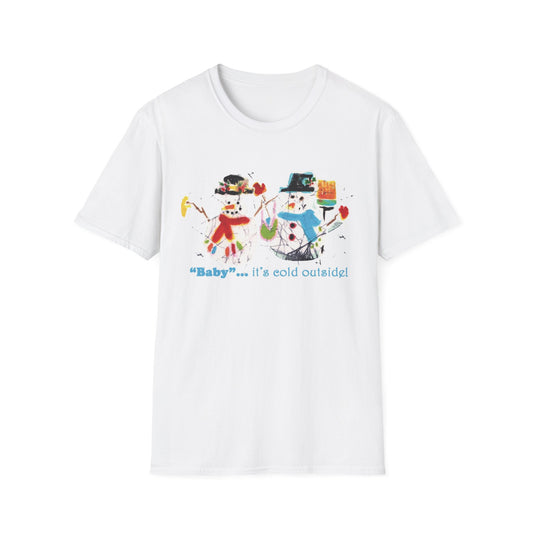 “Baby, It’s Cold Outside! Lightweight Short Sleeve Holiday Tee | Brigg Evans Design”