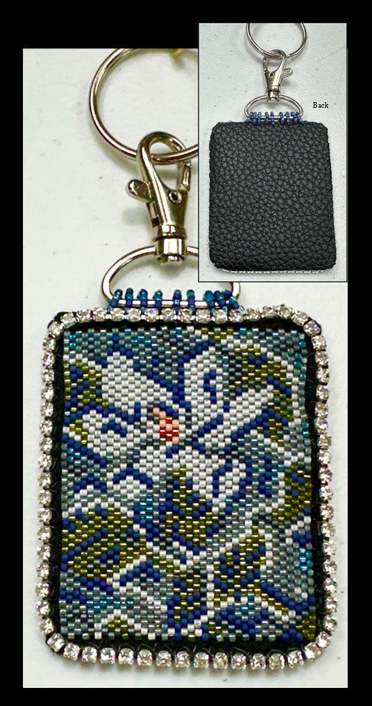 DIY Batik Beaded Peyote Squares and Purse Charms